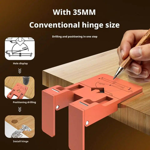 Magnetic Cabinet Door Hinge Spacer With 2.6mm Scale For Precise Gap Alignment And Quick Mounting Strong Magnetic Hinge Jig