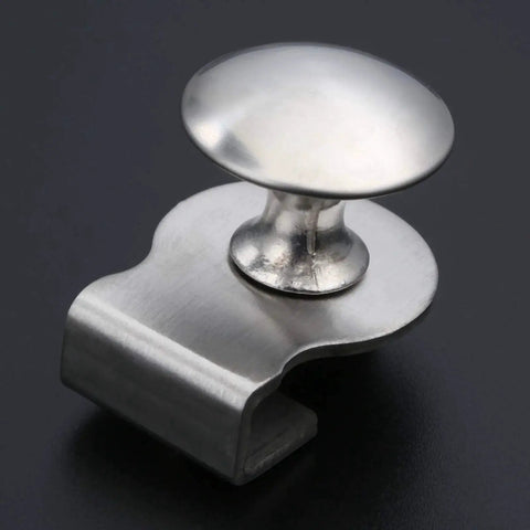 Round Glass Door Pull Handle 29mm Diameter for 5-8mm Glass Thickness Stainless Steel Clamp Clips for Showcases Cabinets