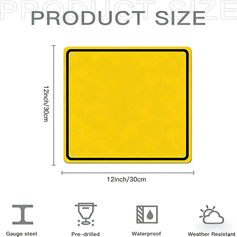 Front view of Rags Storage Safety Identification Notice Sign 12 By 12 Inches Aluminum Tin Sign for warehouse use.