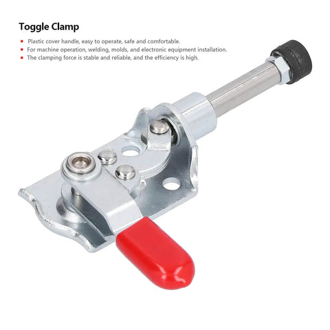 Push Pull Toggle Clamp With Quick Release, Heavy Duty Hand Tool For Jigs And Part Holding, 40Kg Capacity, Stainless Steel Construction