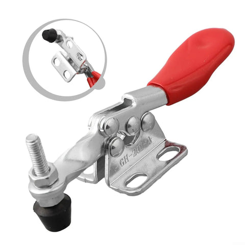Heavy Duty Quick Release Clamp For Woodworking And CNC Fixtures, 27kg Holding Capacity, metal clamp with red handle