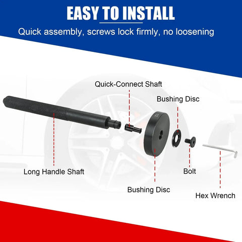 Components of 52 In 1 Master Bushing Tool Set for Transmission Wheel Axle Bearing Race Seal Installer Remover and Bearing Press Kit Universal Fit