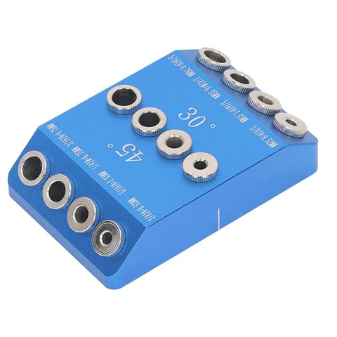 Pro Grade Multi Angle Drill Guide Jig For Precise 30 45 90 Degree Holes, Aluminum Alloy Woodworking Tool