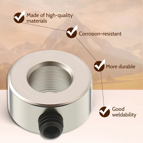 10 Pack Shaft Collars With Wrench And Screws 5.05mm Bore 10mm Outer Diameter 5mm Width Solid Steel Construction shown with attributes