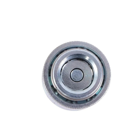 Close-up of a single SINOCMP compatible hydraulic test connector tee fitting, part of 10 Pcs Hydraulic Test Connector Tee Fittings Kit For Excavators And Construction Machinery, 9000 PSI max, carbon steel galvanized body.