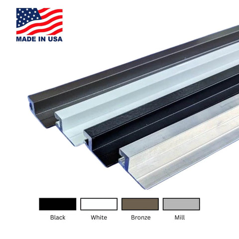 Aluminum Track Porch Screen Kit For DIY Screened In Porch And Patio Upgrade With 94 Inch Extruded Track Five Sticks Colors