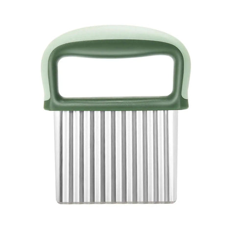 Versatile Vegetable Chopper With Wavy Crinkle Cutter For Veggies And Fries, Stainless Steel Blade Turns Ordinary Fries Into Crinkle Fries