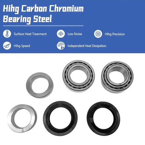 Rear Axle Bearing Oil Seal Kit Fits Nissan Titan 2004-2007, Frontier 2005-2017, Xterra 2006-2015, 2 Pack, steel seals and rings