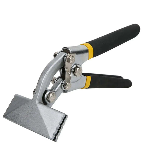 3 Inch Curved Sheet Metal Hand Seamer for Bending Flattening and Straightening, Pro Grade Pliers with Double Dipped Grips