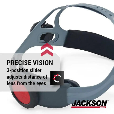 370 Speed Dial Replacement Headgear For Welding Helmets With Oversized Adjuster Knob and Washable Sweatband, side view
