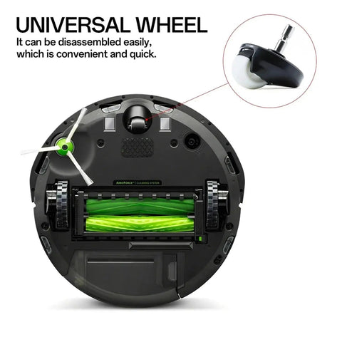 Front Wheel Caster Assembly For Roomba Vacuums 500 600 700 800 I7 E5 E6 900 Series Omni Directional Replacement Parts Set Of 2 on Roomba