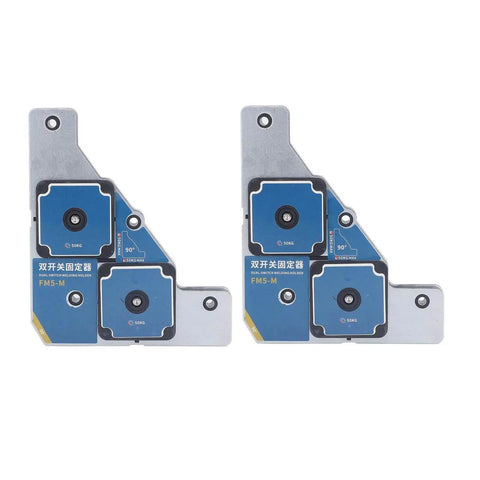 Super Strong 50Kg Magnetic Welding Jig Holders Set For Steel Pipes, Heavy Duty Welder Fixtures With Galvanized Iron Shell, 2 Pack