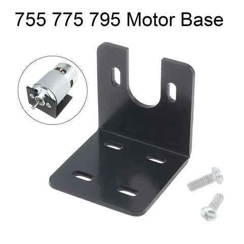 Two Pack Heavy Duty Motor Base Mounting Bracket For 755 775 795 Motors Alloy Steel Support U Type And Standard Type Bracket Fixed Base With Nuts And Screws For Easy Mounting Rock Solid Reliability Anti Rust Electroplating Finish showing U-type bracket with screws