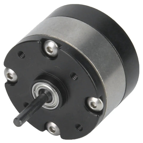 Three To One Planetary Gear Reduction For RC 540 Motors Electric Transmission Reducer, black-metal finish, close-up view