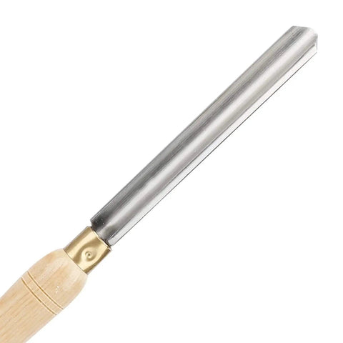 22mm HSS Roughing Gouge Lathe Chisel for Wood Turning with ergonomic handle visible in side view