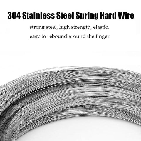 304 stainless steel spring wire coil, 0.8 mm diameter, 10 m length, bright hard wire