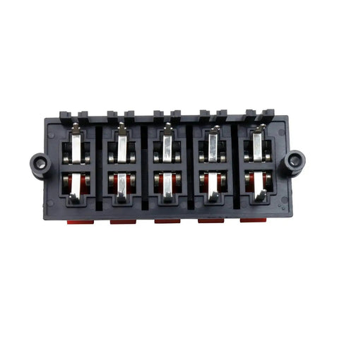 Straight Speaker Terminal Strip WP10-03B Push Release Clips 5Pcs For DIY Audio Upgrades, Spring Loaded Cable Connectors