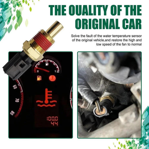 Engine Coolant Temperature Sensor For Jeep Grand Cherokee Middrivr Drop In Direct Replacement Water Temperature Sensor Supports Accurate Readings Easy Install Replaces OEM 56027873 showing sensor and gauge.