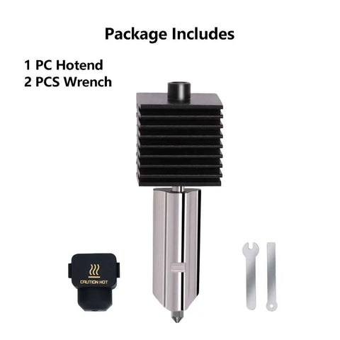 Hotend Upgrade Kit For A1 Mini And A1 3D Printers with 0.2mm Hardened Steel Nozzle, silicone sock, and wrenches