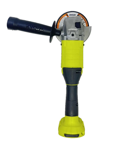 Front view of Beast Mode 4-1/2 Inch Cordless Angle Grinder With 18V Power, Spindle Lock, Die Cast Gear Case, 9,000 RPM, 3-Position Side Handle