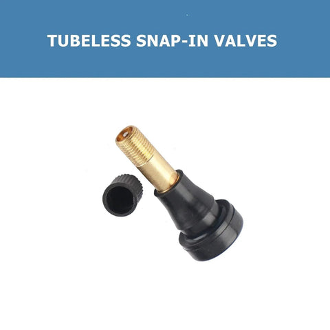 TR600HP High Pressure Brass Tire Valve Stems For Tubeless Systems Snap In 0.45 Inch Rim Holes 1.27 Inch Long displayed