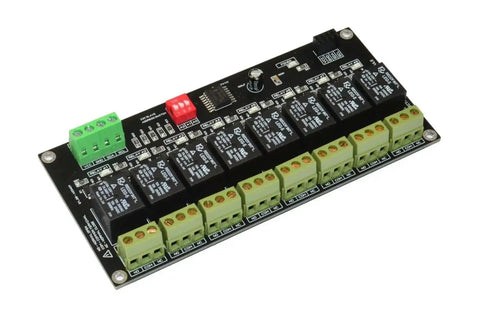Eight Channel I2C Relay Module For Arduino Raspberry Pi ESP32 And Home Assistant With LED Indicators SPDT Contacts 10A Peak