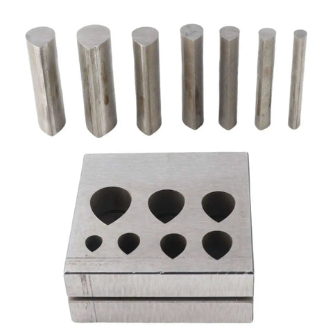 Drop Shaped Die Set For Metal Craft And Jewelry Making With Precise Punch Disc Cutter Kit 7 Totally Assorted Sizes for crafting
