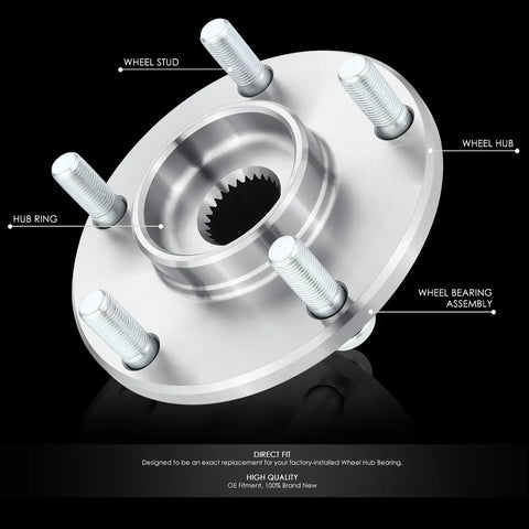 Factory Style Front Wheel Hub Assembly For Nissan Altima 2.5L 2002 2003 2004 2005 2006 Driver Or Passenger Side Bare Steel Replacement Hub With Preinstalled Hub