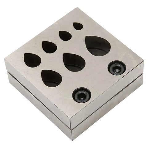 Drop Shaped Die Cutter Set For Jewelry Making, 7 Piece Steel Disc Dies with flat bottom and drop shapes for crafting