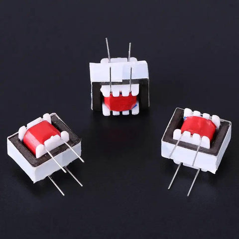 Three 10 Pack 1 To 1 Audio Isolation Transformer With EI14 Core, 600 Ohm Primary To 600 Ohm Secondary, 135 Ohm DC, on black background