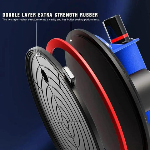 Close-up of Seam Setter 2 Pack With 7-Inch Vacuum Suction Cups for Seam Joining Leveling, showing double layer rubber.