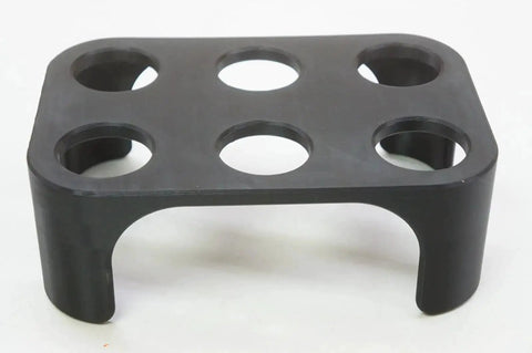 CNC Collet Tool Holder Rack For CAT40 BT40 NMTB40 40 Taper Systems Holds Up To 6 Tools, black durable material, 10x7 inch size