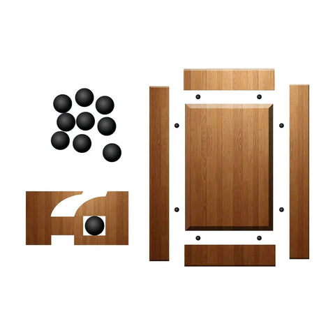 Cabinet Door Spacers Set For One Quarter Inch Grooves, Rubber Ball Stabilizers For Raised Panel Cabinets, Black Color, auto center alignment