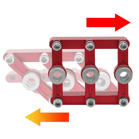 Front view of 3-In-1 Doweling Jig With Hole Drill Guide And 90 Degree Positioner Locator Tool For Woodworking, Aluminum Alloy Jig