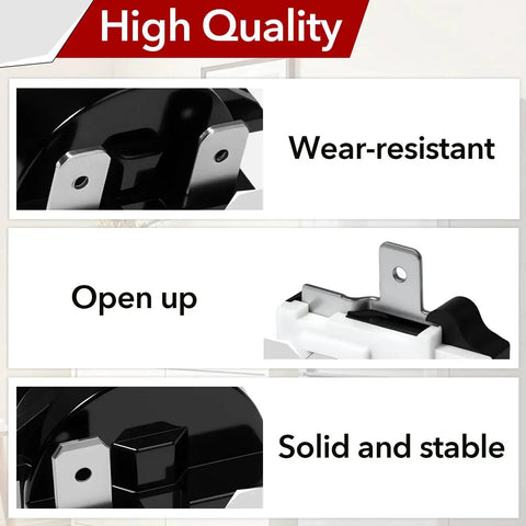 Six Pack Universal Refrigerator Start Relay And Overload Protector Kit close-up showing wear-resistant and stable design