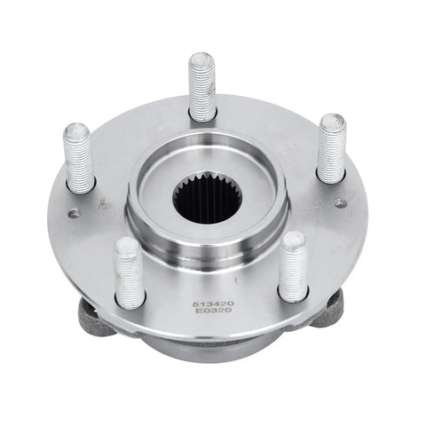 Front view of Front Wheel Bearing Hub Assembly Set Of 2 Compatible With Hyundai Elantra 2017 To 2023 Elantra GT and Kia Niro Replacement Parts