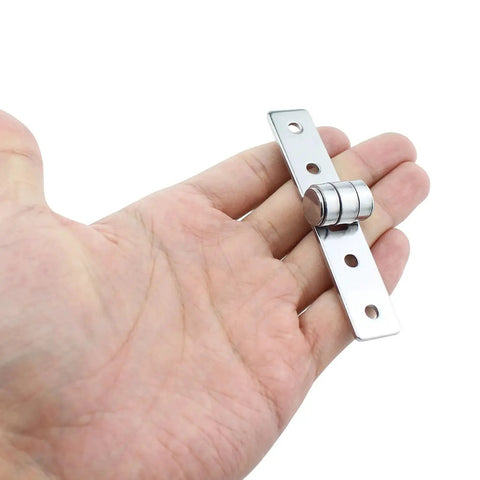 Modern 304 Stainless Steel Flush Hinge Set 86mm 3.38 Inch Heavy Duty Hidden Butt Hinges For Folding Doors Windows Cabinets