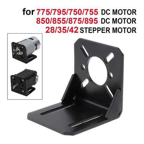 Heavy Duty L Shaped Motor Mounting Bracket For DC And Stepper Motors, 20mm To 31mm Mounting Holes, Alloy Steel 3mm, JOYNANO Compatible