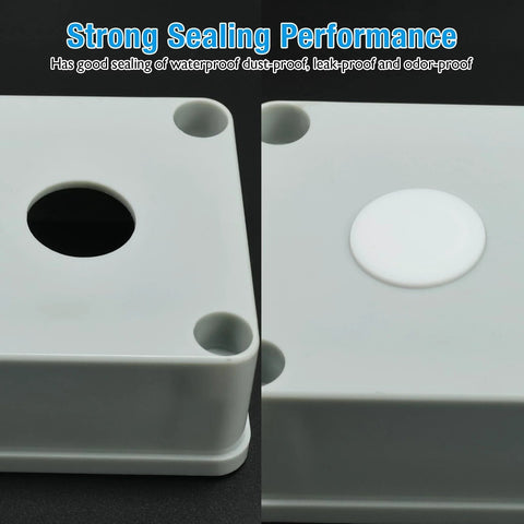 4 Pack 60 Mm Silicone Rubber Plugs Snap In Locking Hole Plugs For 60 Mm Round Holes installed in grey panel showing sealing performance