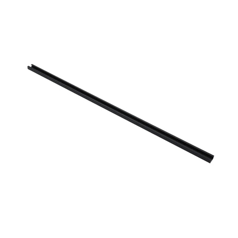 Beefy 48 Inch Aluminum T Track For Woodworking With Double Cut Profile Universal Design Predrilled Mounting Holes Fits Five Sixteenth And One Quarter Inch Bolts One Quarter Inch Hex Bolts And Holds Down Clamps Black Anodized