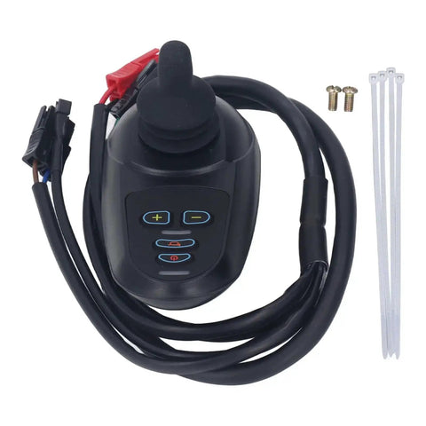 Versatile Electric Wheelchair Joystick Controller 24V 45A Brushed Motor Replacement With E Brake Universal Rocker included accessories