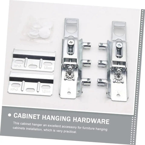 Heavy Duty Hidden Cabinet Hinges Set 2 Pieces For Kitchen Cabinets With Cold Rolled Steel Construction Built To Last Corrosion Resistant High Load Capacity Discreet Concealed Mounting For Furniture Installation featured alongside mounting hardware.