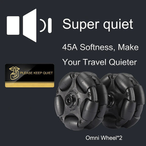 Ultra Quiet 58mm Omni Wheel Bicycle Accessory For Brompton Folding Bike Replacement Roller Omnidirectional With 20kg Load Capacity.