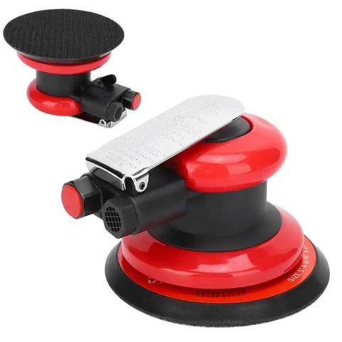 High Speed 10,000 RPM Pneumatic Polisher For Industrial Metal Polishing, Air Orbital Sander With 5 Percent Eccentricity, Ergonomic Grip