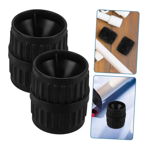 Two Pack Tubing Reamer Set For Copper Pipes Inner And Outer Deburring Tools Chamfering Edges Portable Plumbing Kit