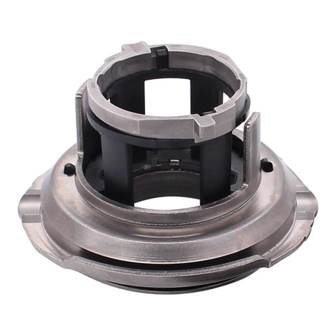 ApplianPar clutch release bearing, front view; metallic silver outer ring with black plastic inner housing