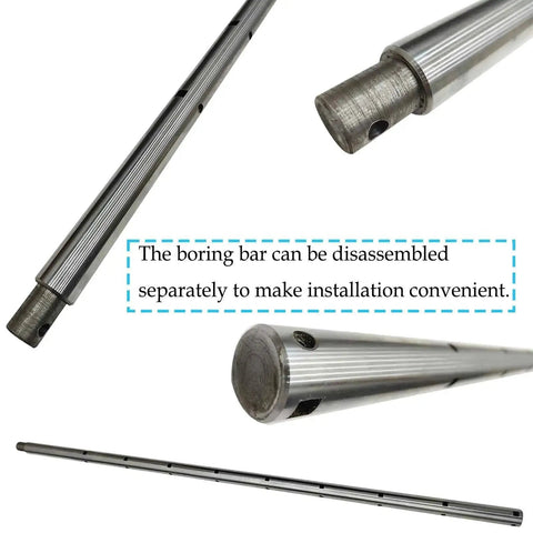 Disassembled metal parts from Workshop Ready 110V Hole Drilling Machine For Engineering Machining Delivers 45 To 180 Mm Hole Range 380 Mm Travel 1500W Power Industrial Heavy Duty Pipe Boring Rig Pro Grade For Precise Maintenance And Complex Workpieces Beilockery