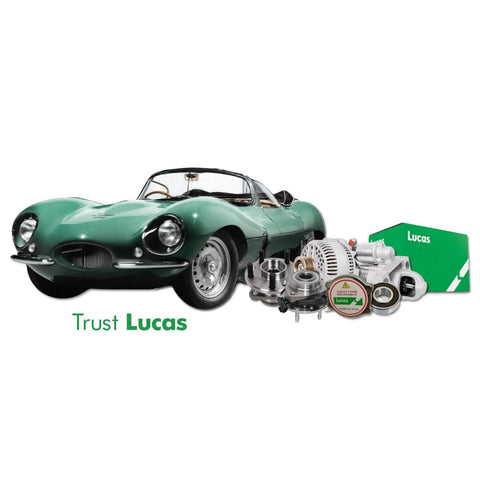 Vintage green convertible car with assortment of automotive parts, including an Alternator 13826 Replacement For Infiniti I35 1998 to 2000.
