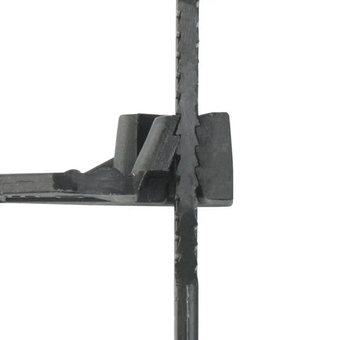 Close-up of 8 Inch Nylon Cable Tie 75 Lb Tensile Strength 100 Pack UV Resistant Black with Double Lock Design.
