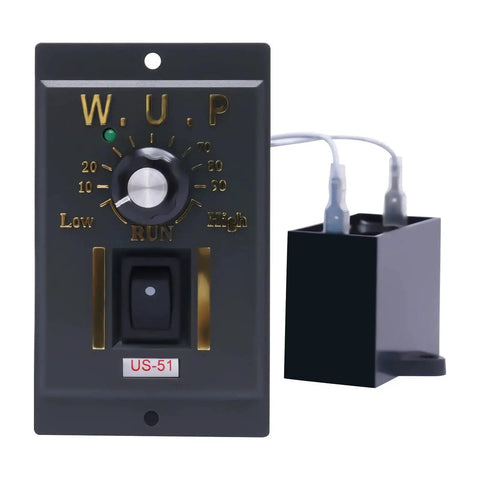 Close-up of control panel and component for Workhorse 110V 250W Variable Speed Gear Motor With Stepless 0 To 135 RPM Control Single Phase High Torque AC Gear Reducer 10K Gear Ratio Reversible 8 Nm Torque Motor For CNC Robotics Packaging Conveyors By LIAUHO.
